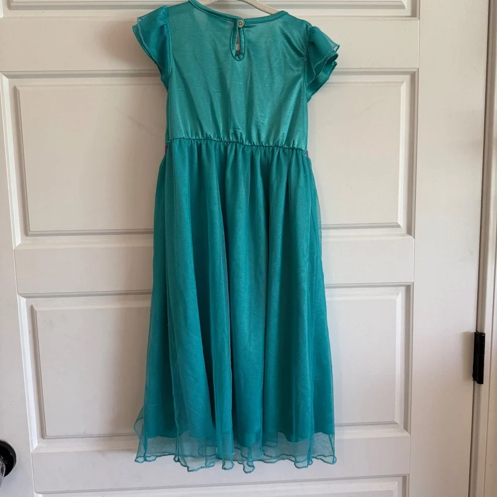 Vintage Y2K Disney Princess The Little Mermaid Ariel Nightgown 5T PJ dress tutu - Picture 4 of 6